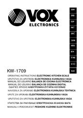 VOX electronics KW-1709 Manual Do Usuário