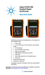 Agilent Technologies U1610/20A Guia De Inicio Rapido