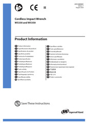 Ingersoll Rand W5350 Especificaciones Del Producto
