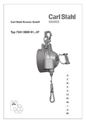 Carl Stahl Kromer 7241 0000 81 87 Serie Manual Del Usuario