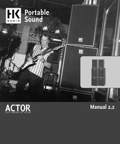 HK Audio ACTOR AT 112 A Manual De Instrucciones