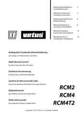 Vetus RCM4 Manual De Manejo Y Instrucciones De Instalación