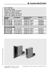 Leuze electronic BCL 8 S N 102 Manual De Instrucciones