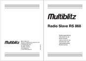 Multiblitz Radio Slave RS 868 Instrucciones De Uso