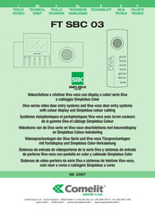 Comelit FT SBC 03 Hoja Técnica