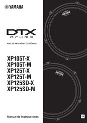 Yamaha DTX drums XP125T-X Manual De Instrucciones