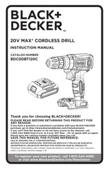Black+Decker BDCDDBT120C Manual De Instrucciones