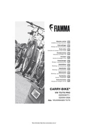 Fiamma CARRY-BIKE VWT5 PRO Instruciones De Montaje Y Uso