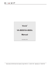 Biamp Vocia VA-8600c Manual