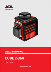 ADA INSTRUMENTS CUBE 2-360 Manual De Instrucciones