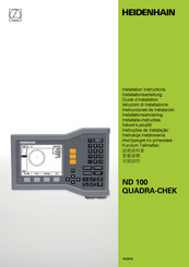 HEIDENHAIN ND 100 Quadra-Chek Instrucciones De Instalación