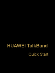 Huawei TalkBand B2 Inicio Rápido