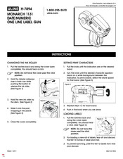 Uline H-7894 Instrucciones