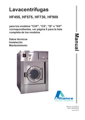 Alliance Laundry Systems HF575 Manual