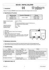 Velleman DCA150 Manual De Instrucciones