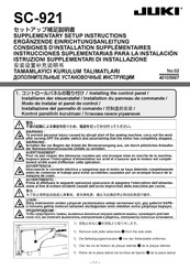 JUKI SC-921 Manual De Instrucciones