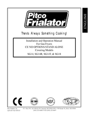 Pitco Frialator SG 14T Manual De Instalación Y Operación