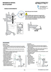 Ergotron StyleView Referencia Rápida