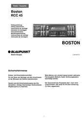 Blaupunkt Boston RCC 45 Instrucciones De Montaje