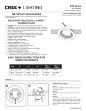 CREE LIGHTING CDR Serie Instrucciones De Instalación