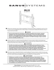 Sanus Systems ML22 Manual Del Usuario