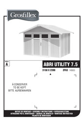 Grosfillex ABRI UTILITY 7.5 Manual De Montaje