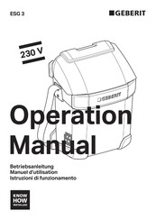 geberit ESG 3 Manual De Operación