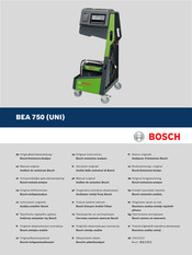 Bosch BEA 750 Manual Original