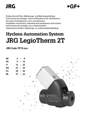 GF JRG LegioTherm 2T Instrucciones De Montaje, Uso Y Mantenimiento