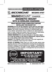 Scosche MAGICMOUNT MCQWD-XTET Manual Del Usuario