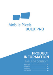 Mobile Pixels DUEX PRO Manual De Usuario