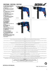 DEDRA DED7958K Manual De Instrucciones Con La Carta De Garantía