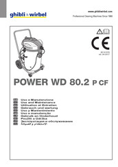 Ghibli & Wirbel POWER WD 80.2 P CF Uso Y Mantenimiento