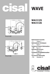 Cisal WAVE WA00025 Información Técnica