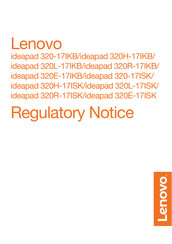 Lenovo ideapad 320R-17IKB Guia De Inicio Rapido