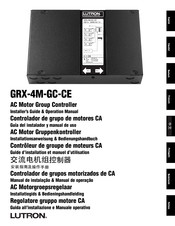 Lutron GRX-4M-GC-CE Guía Del Instalador Y Manual De Uso