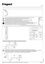 Legrand 4 120 68 Manual De Instrucciones