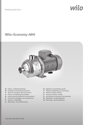 Wilo Economy-MHI Instrucciones De Instalación Y Funcionamiento