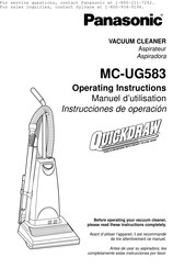 Panasonic MC-UG583 Instrucciones De Operación