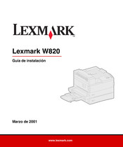 Lexmark W820 Guia De Instalacion