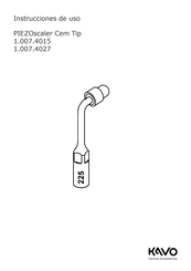 KaVo 1.007.4015 Instrucciones De Uso