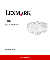 Lexmark T420 Guia De Instalacion