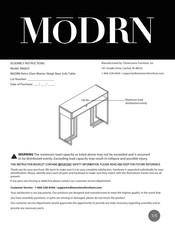 MōDRN 8682S Instruciones De Ensamblaje