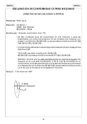 FAAC 770 Instrucciones Para El Usuario