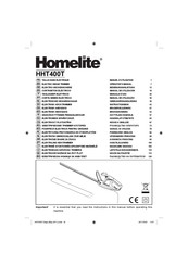 Homelite HHT400T Manual De Utilización