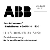 ABB Busch-Universal 6591U-101-500 Instrucciones De Uso