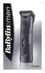 BaByliss for MEN E763XDE Manual Del Usuario