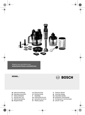 Bosch MSM8 Serie Instrucciones De Uso