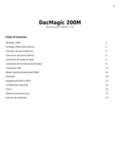 Cambridge Audio DacMagic 200M Manual Del Usuario