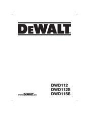 DeWalt DWD112 Traducido De Las Instrucciones Originales